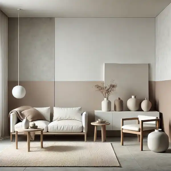 Minimalist Architecture Design - Minimalist room showcasing a neutral color palette, with whites, grays, and earth tones.