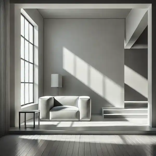 Minimalist Architecture Design - Minimalist room where light is used as a key design element, with large windows.