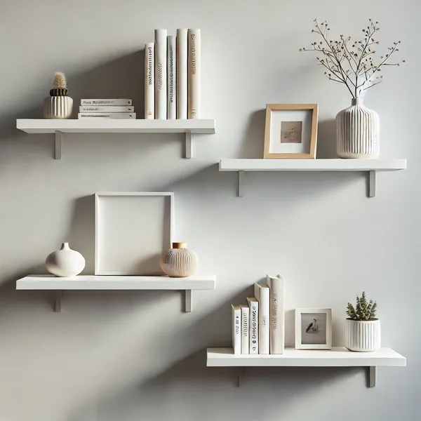 Minimalist Shelving Units 1. Floating Shelves