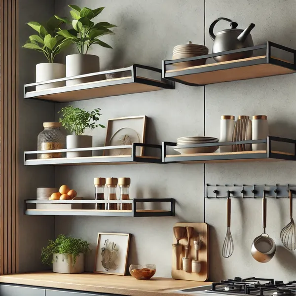 Minimalist Shelving Units 2. Wall Mounted Shelves