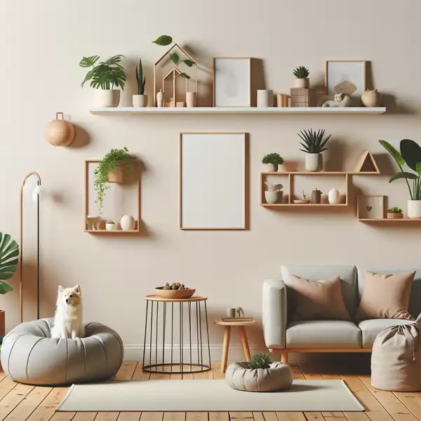 Minimalist pet friendly home decor with simple and smart decoration choices