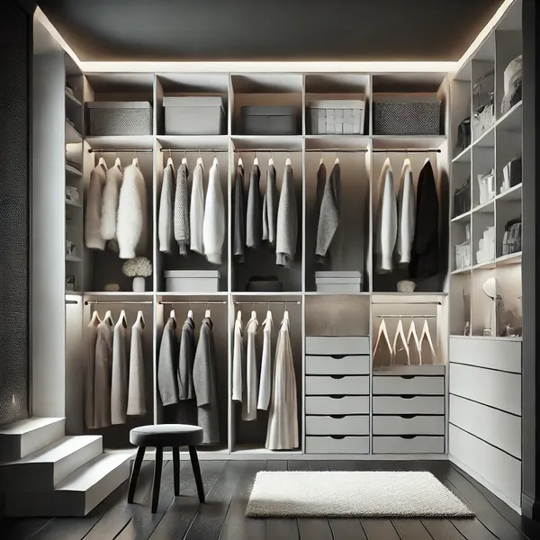 Stylish and inspiring minimalist walk in closets design