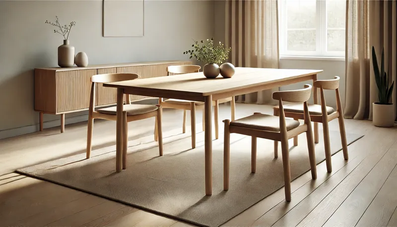 Minimalist Dining Tables 1. Scandi Minimalist Dining Tables