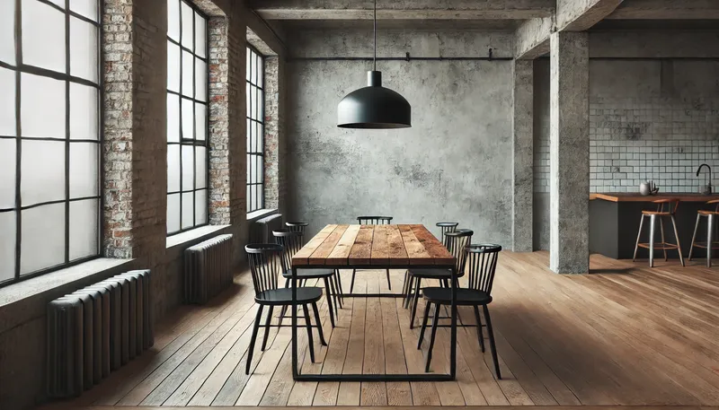 Minimalist Dining Tables 2. Industrial Minimalist Dining Tables