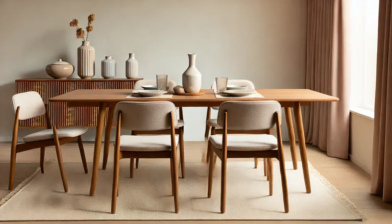 Minimalist Dining Tables 3. Mid Century Modern Minimalist Dining Tables