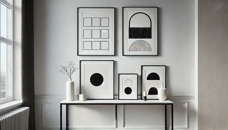 Minimalist Home Decor on a Budget 3. Simple Wall Art