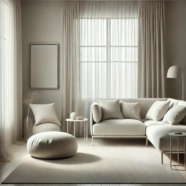 Minimalist Home Textiles 1. Living Room