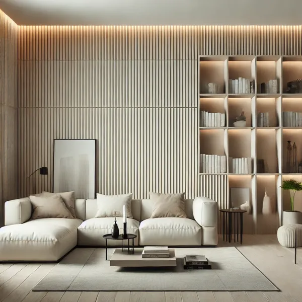 Minimalist Wall Paneling 1. Vertical Panels