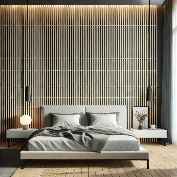 Minimalist Wall Paneling 4. Slat Panels